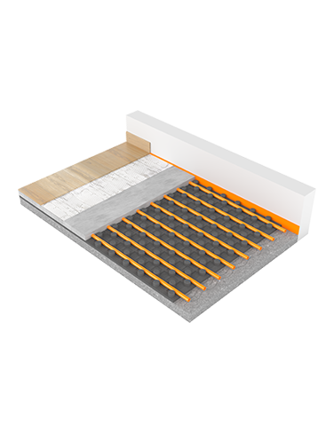 Pannelli per il riscaldamento e raffrescamento a pavimento basso spessore