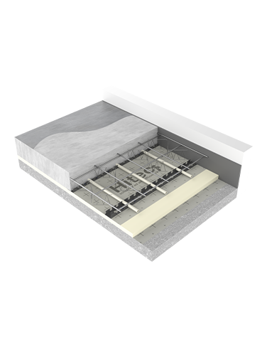 Pannelli per il riscaldamento e raffrescamento a pavimento industriale